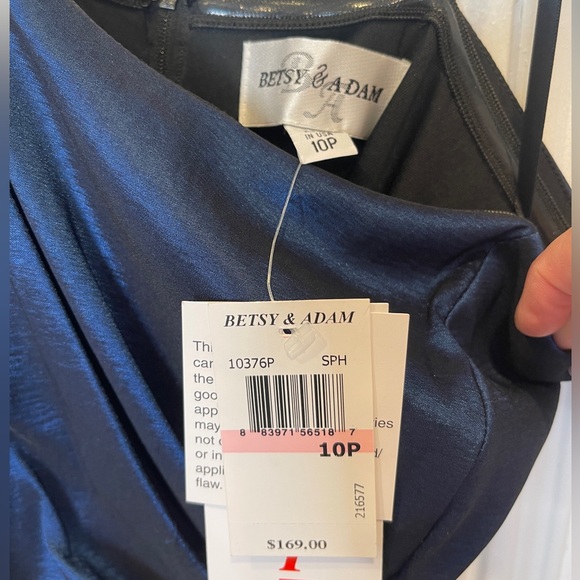 NWT Betsy & Adam Strapless Special Occasion Dress. Size 10 Petite - Picture 3 of 3